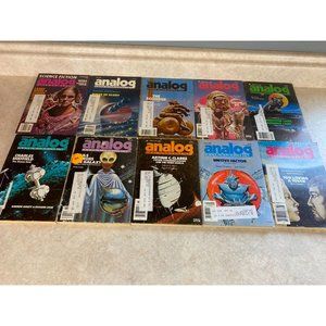 Analog Science Fiction 1982 Magazines Lot Of 10